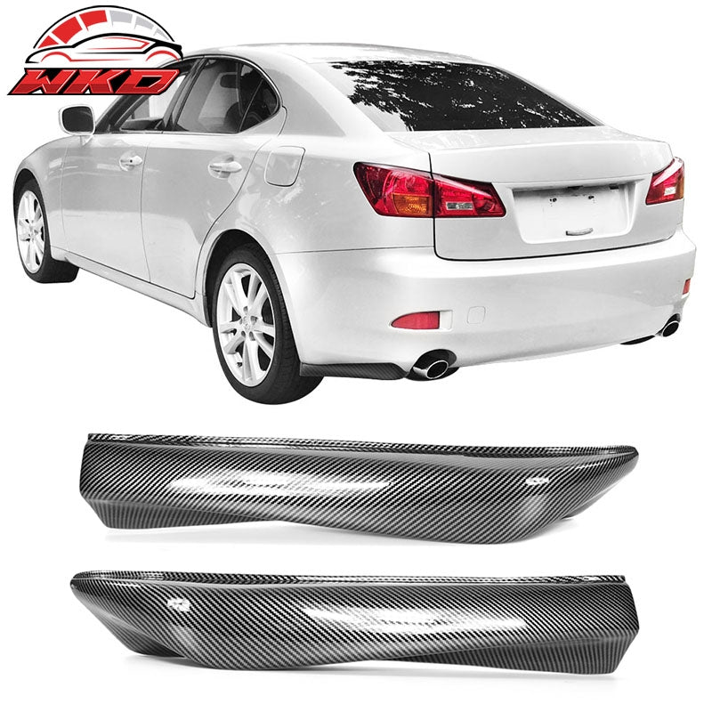 Wholesale 06-13 Lexus IS250 IS350 IKON Style Rear Bumper Aprons PP Carbon Fiber Print