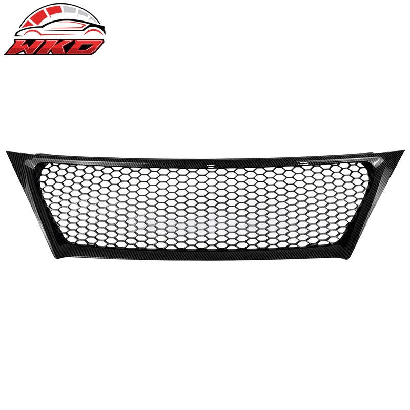 Fits 11-13 Lexus IS250 IS350 Sedan Carbon Fiber Print Honeycomb Style Grille ABS