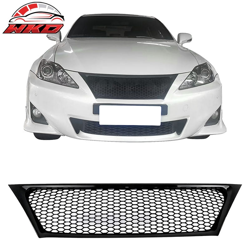 Wholesale 11-13 Lexus IS250 IS350 Sedan Gloss Black Honeycomb Style Upper Grille ABS