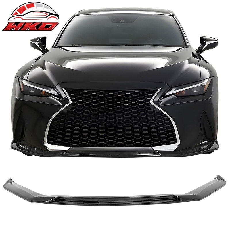 Wholesale 21-25 Lexus IS300 IKON Front Bumper Lip Gloss Black Chin Spoiler Splitter