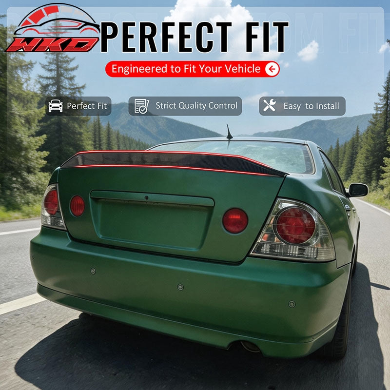 Fits 01-05 Lexus IS300 Sedan JDM Duckbill Trunk Spoiler Wing Carbon Fiber Print