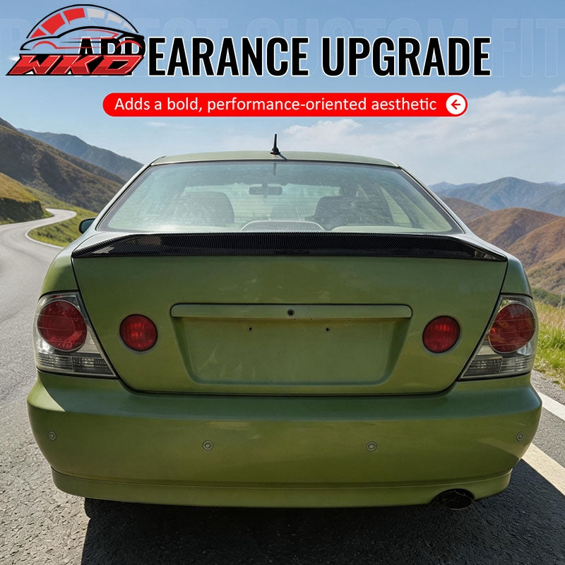 Fits 01-05 Lexus IS300 Sedan JDM Duckbill Trunk Spoiler Wing Carbon Fiber Print