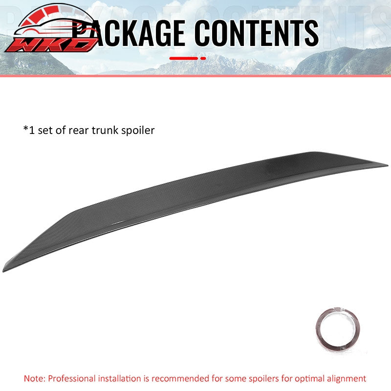 Fits 01-05 Lexus IS300 Sedan JDM Duckbill Trunk Spoiler Wing Carbon Fiber Print