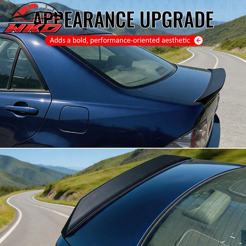 Fits 01-05 Lexus IS300 Sedan JDM Duckbill Trunk Spoiler Wing Primer Black ABS