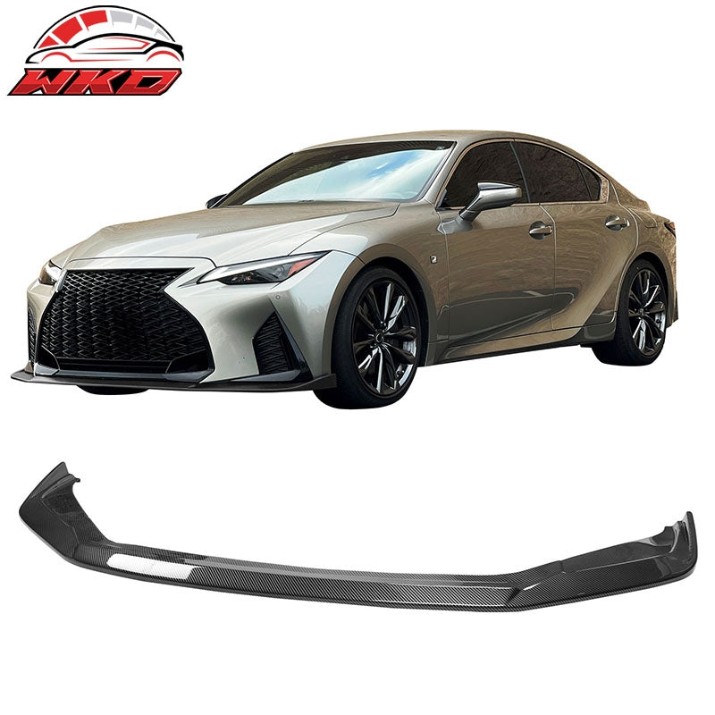 Wholesale 21-25 Lexus IS350 F Sport IKON ABS Front Bumper Lip Carbon Fiber Print