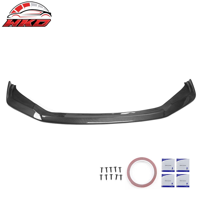 For 21-25 Lexus IS350 F Sport IKON ABS Front Bumper Lip Carbon Fiber Print