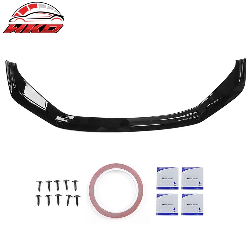 Fits 21-25 Lexus IS350 F Sport Sedan IKON ABS Front Bumper Lip Gloss Black