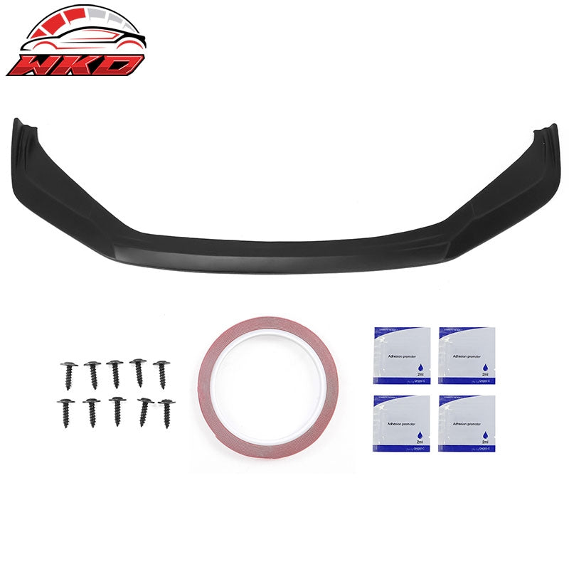 Fits 21-25 Lexus IS350 F Sport Sedan IKON ABS Front Bumper Lip Matte Black