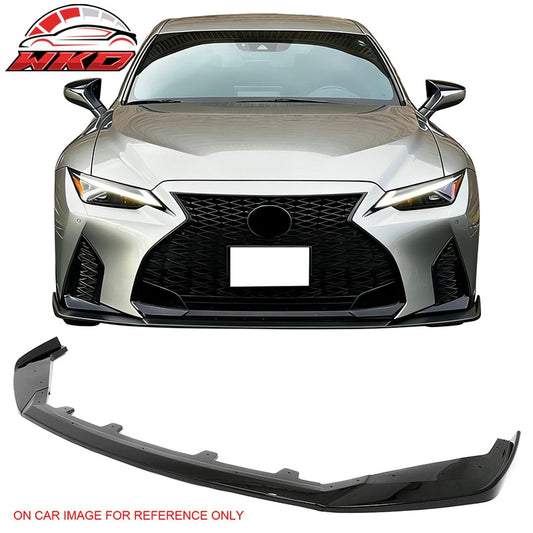 Wholesale 22-25 Lexus IS500 F Sport Ikon Style Front Bumper Lip Gloss Black PP 3PCS - Wikond Auto