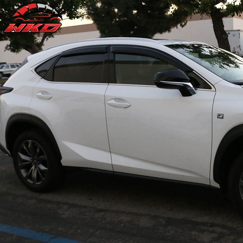 Fits 15-21 Lexus NX200t NX300 NX300h AZ10 Acrylic Window Visors 4PC Rain Guard