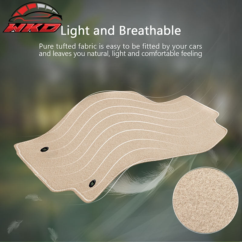 Fits 15-21 Lexus NX200t NX300 NX300h Floor Mat Carpet Beige Nylon