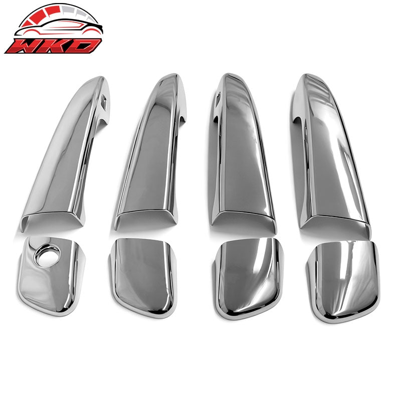 Fits 10-15 Lexus RX350/RX450h Chrome ABS Door Handle Covers Cap w/ 1 Key Hole