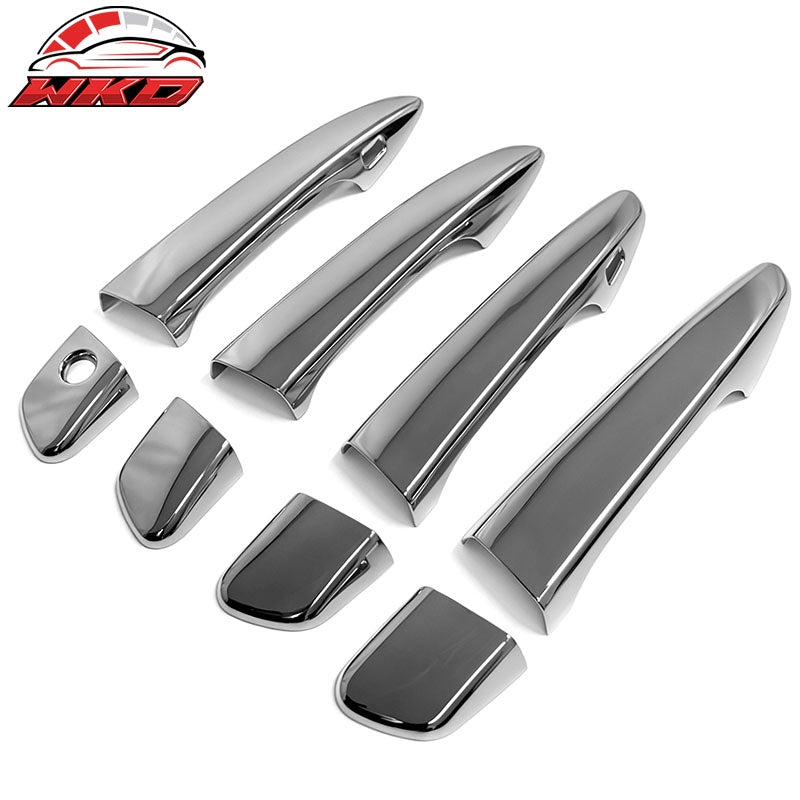 Fits 10-15 Lexus RX350/RX450h Chrome ABS Door Handle Covers Cap w/ 1 Key Hole