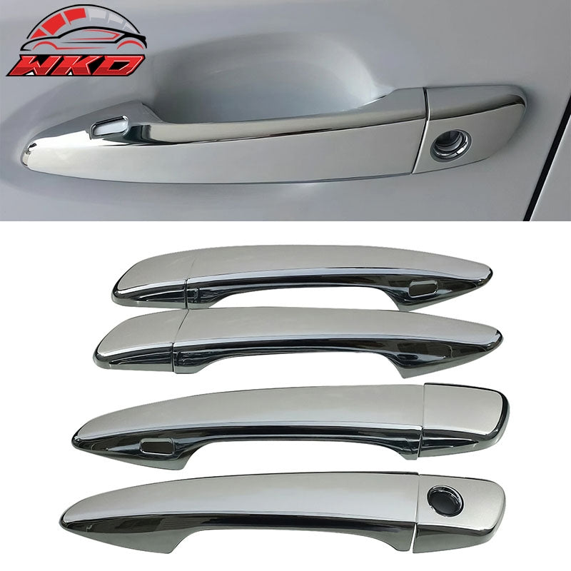 Fits 10-16 Lexus RX350/RX450h Chrome ABS Door Handle Covers Trim w/ 1-Key Hole
