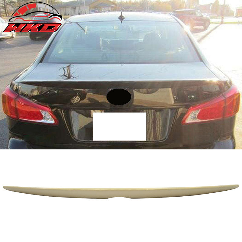 Fits 06-13 Lexus IS250 IS350 IS F 4Dr OE Style Rear Trunk Spoiler ABS Unpainted