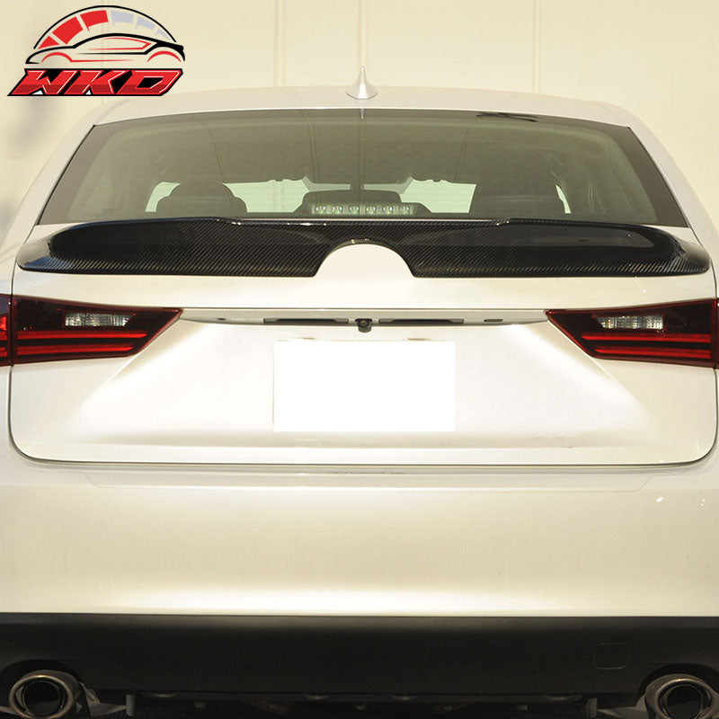 Fits 14-20 Lexus IS250 XE30 TRD Style Carbon Fiber CF Rear Trunk Spoiler Wing