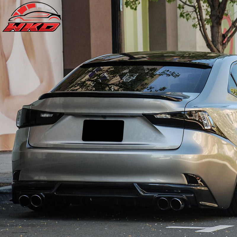 Closeout! Fits 14-20 Lexus IS250 IS300 Sedan IKON Roof Spoiler Carbon Fiber CF