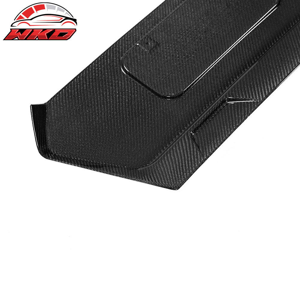 Fits 20-25 Chevrolet Corvette C8 OE Rear License Plate Carbon Fiber Gloss Black