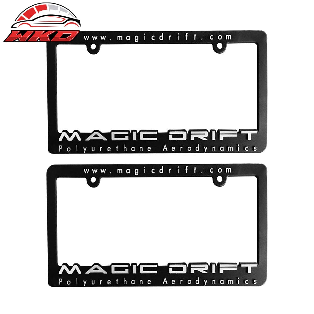 Wholesale Universal Fitment Rear License Plate Frames JDM Style PU Black 每 Bulk Orders & Dealer Pricing Available