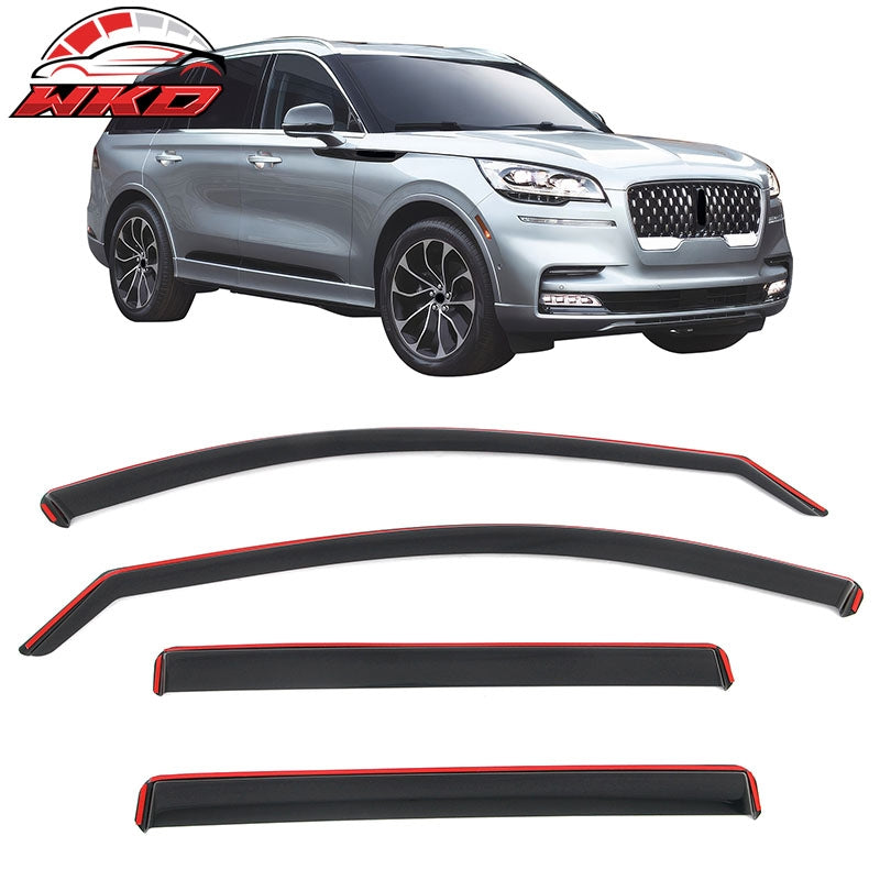 Wholesale 20-26 Lincoln Aviator In-Channel Window Visors Vent Rain Guards Deflectors