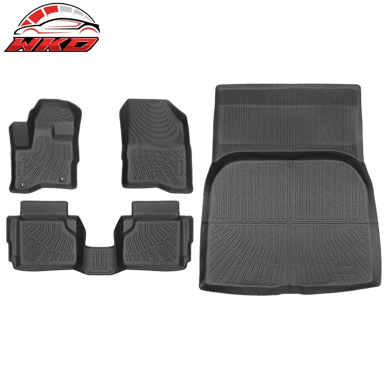 Wholesale 11-16 Lincoln MKS TPE All Weather Floor Mats Carpets+ Rear Trunk Mat Liners