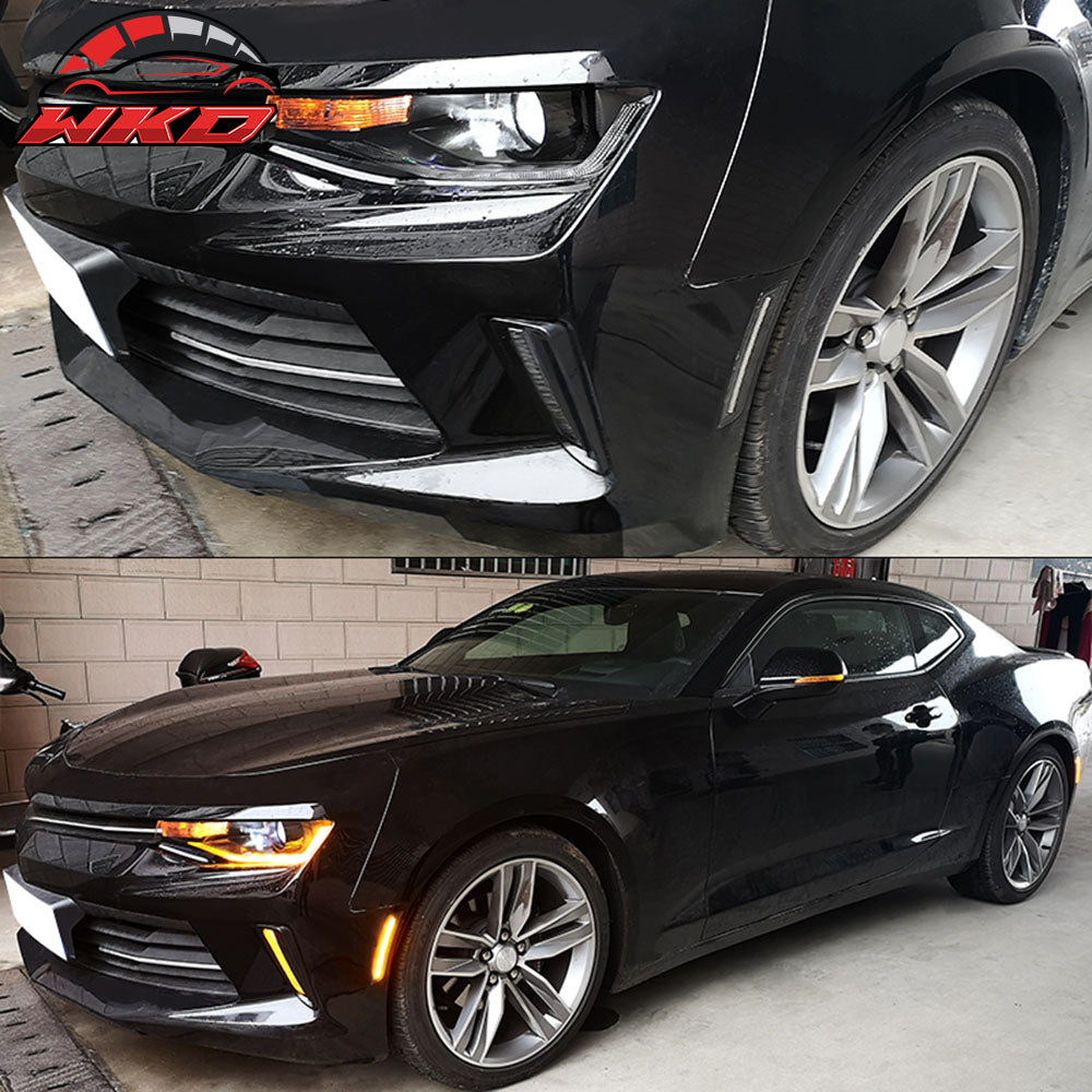 Fits 16-24 Chevy Camaro 14-19 CTS Front Rear Side Marker Lights Yellow Red Lamps