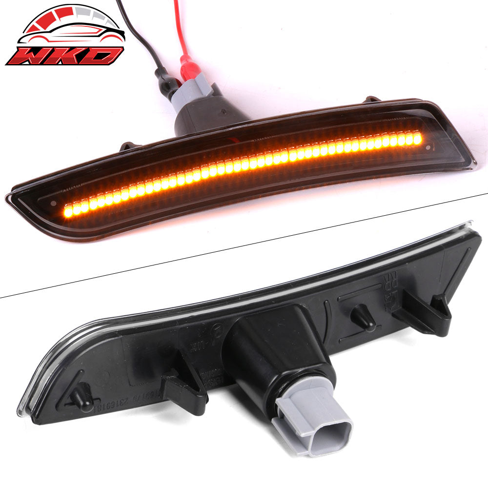 Fits 16-24 Chevy Camaro 14-19 CTS Front Rear Side Marker Lights Yellow Red Lamps