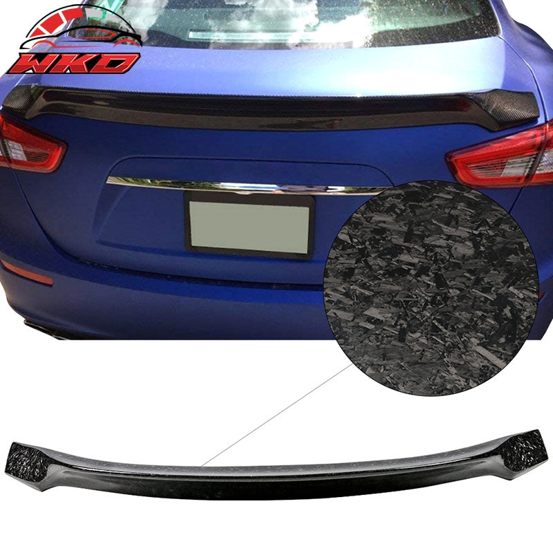 Fits 14-23 Maserati Ghibli ASPEC Style Trunk Spoiler - Matte Forged Carbon Fiber