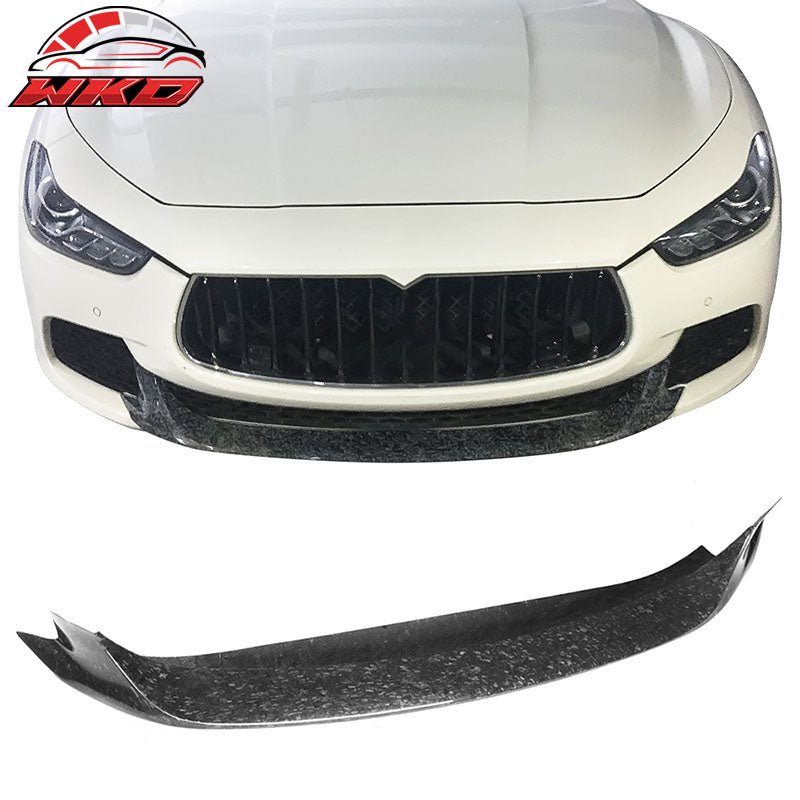 Fits 14-17 Maserati Ghibli Forged Carbon Fiber Front Bumper Lip
