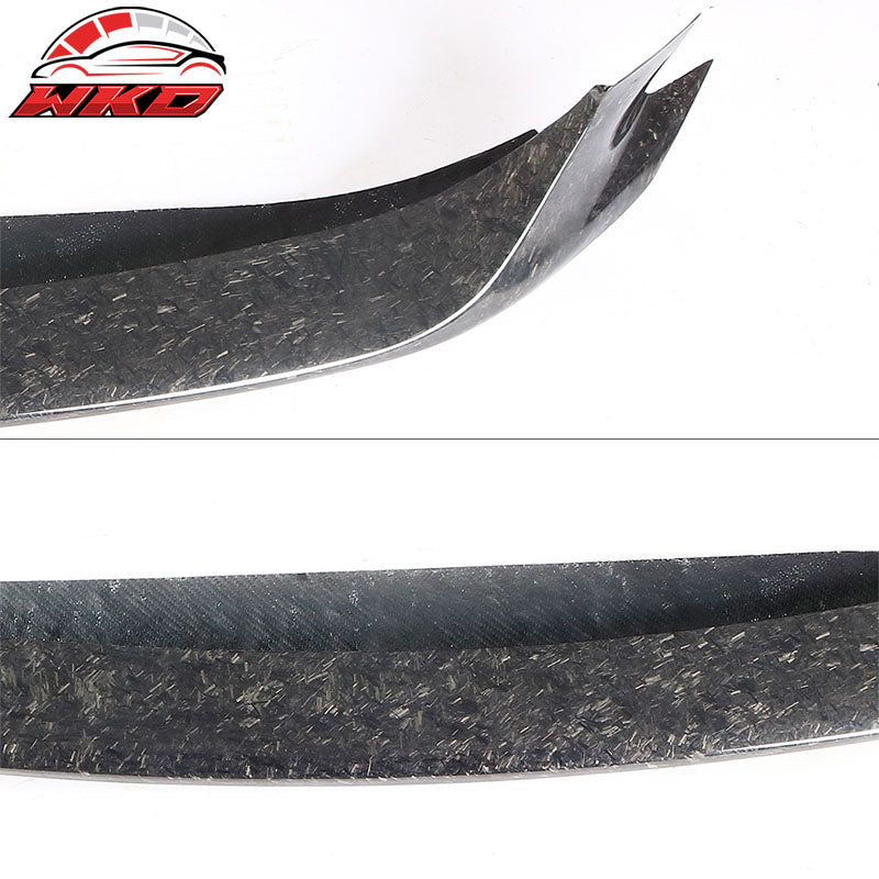 Fits 14-17 Maserati Ghibli Sedan Front Bumper Lip JC Forged Matte Carbon Fiber