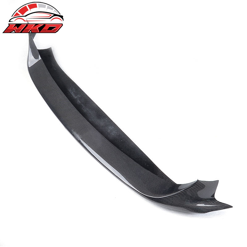 Fits 14-17 Maserati Ghibli Sedan JC Style Front Bumper Lip Matte Carbon Fiber