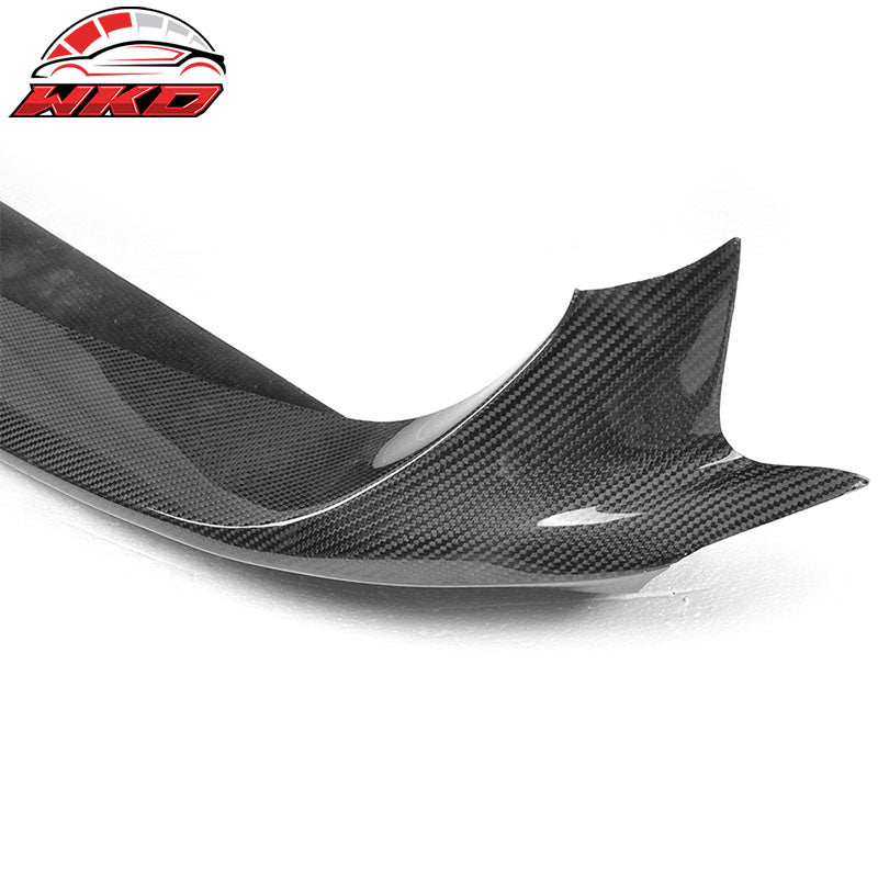 Fits 14-17 Maserati Ghibli Sedan JC Style Front Bumper Lip Matte Carbon Fiber