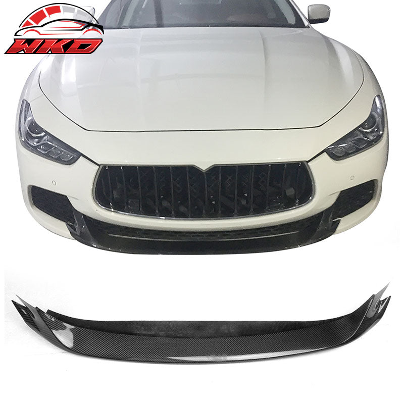 Fits 14-17 Maserati Ghibli JC Style Front Bumper Lip Spoiler Kit Carbon Fiber CF