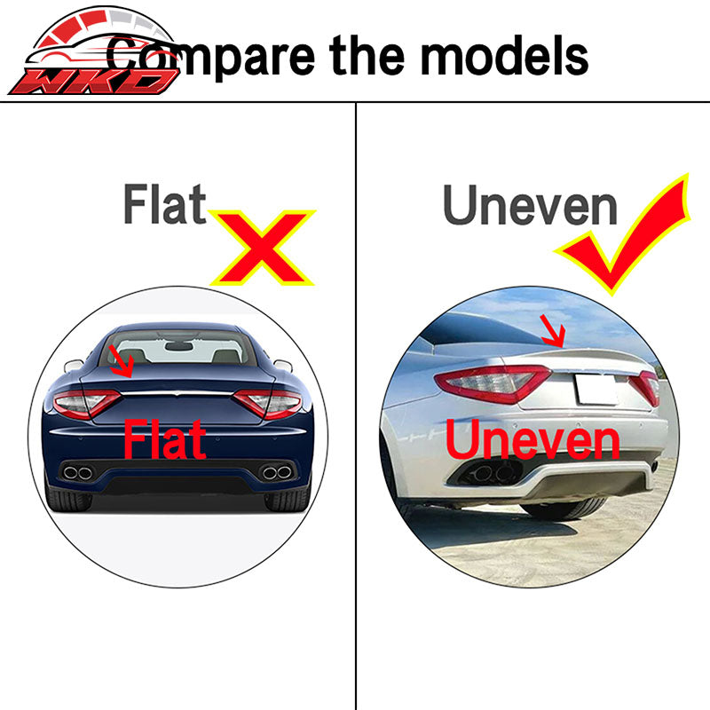 Fits 12-14 Maserati GranTurismo R Style Carbon Fiber CF Rear Trunk Spoiler Wing