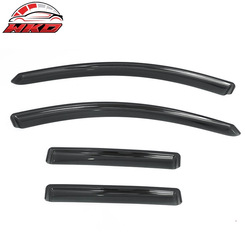 Fits 10-13 Mazda 3 Hatchback In-Channel Window Visors Sun Rain Guard Acrylic 4PC