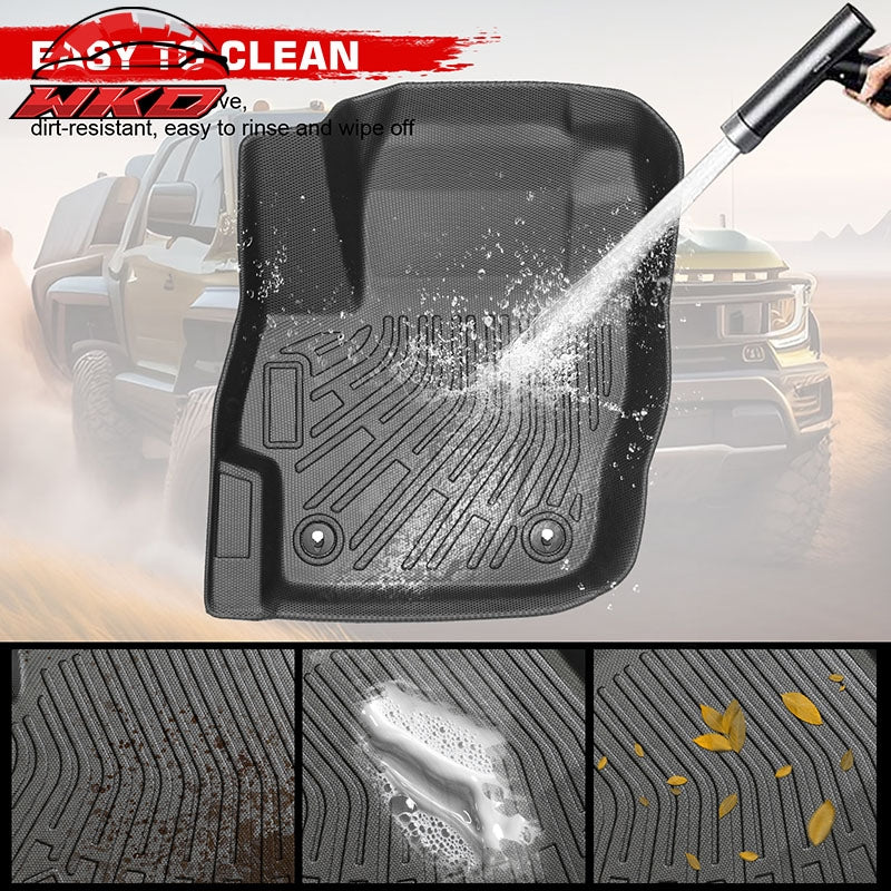 Fits 10-13 Mazda 3 Sedan & Hatchback Anti-Slip Floor Mats All Weather TPE Carpet