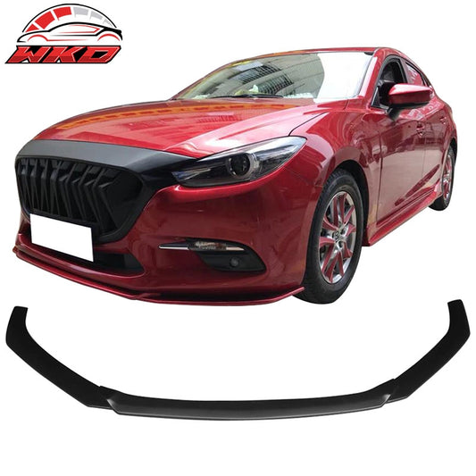 Wholesale 14-17 Mazda 3 V1 Style Front Bumper Lip Chin Spoiler Splitter Unpainted PP