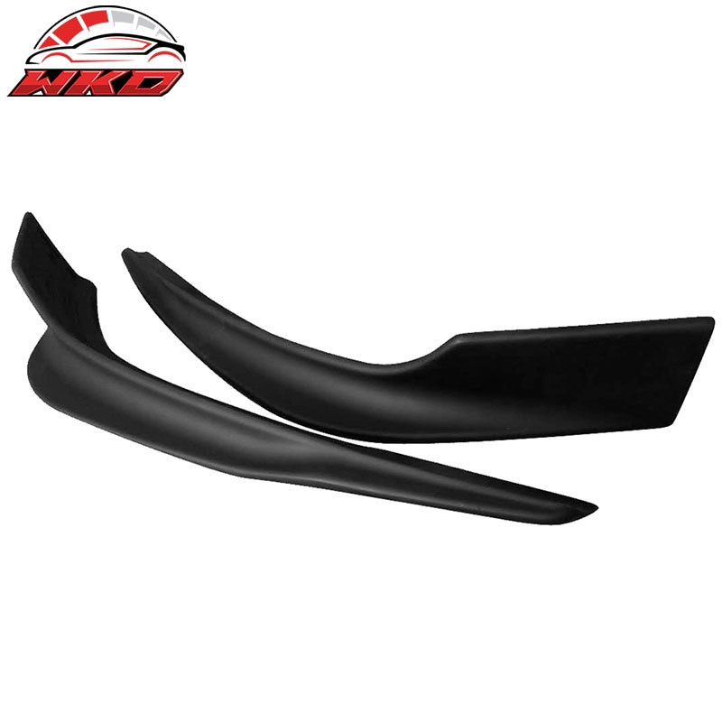Fits 16-17 Mazda 6 2PCS Front Bumper Lip Splitter Spoiler Winglet Unpainted ABS