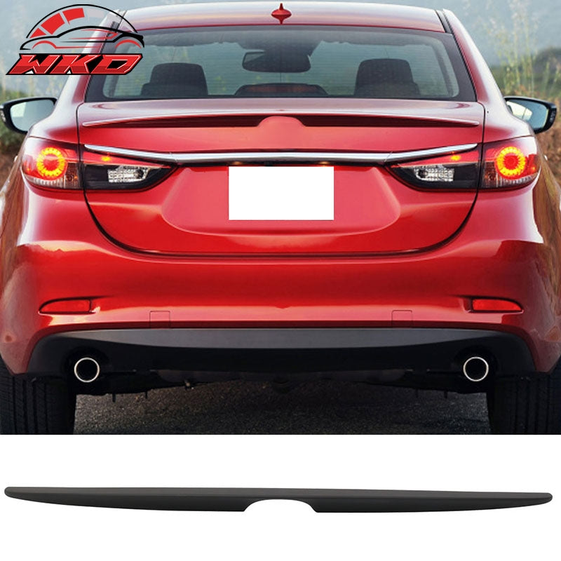 Fits 14-21 Mazda 6 Sedan OE Factory Flush Mount Trunk Spoiler Wing - Matte Black