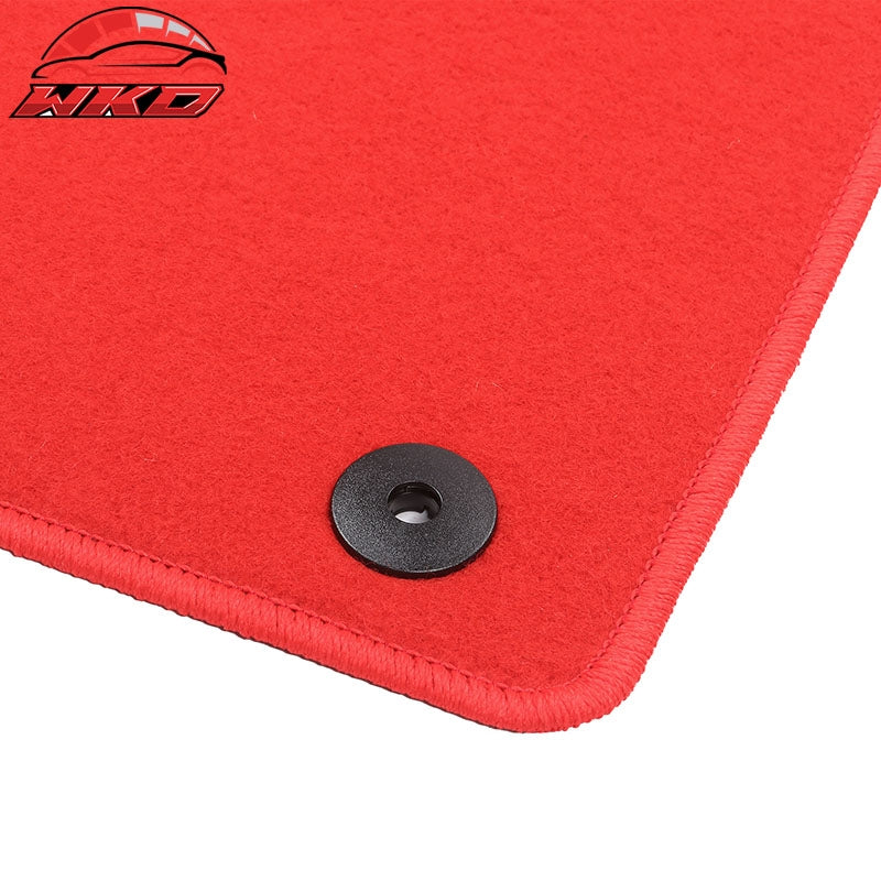 Fits 20-26 Mazda CX-30/19-26 Mazda 3 Nylon Floor Mats 1st 2nd Row 4PC - Red