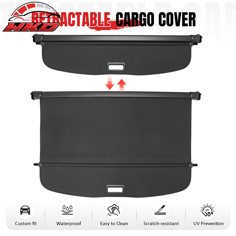 Fits 2026 Mazda CX-5 Retractable Rear Trunk Cargo Cover Carbon Fiber Texture