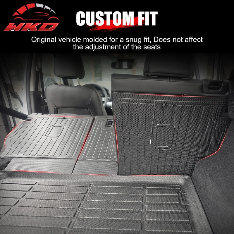 Fits 17-25 Mazda CX-5 TPE Waterproof Rear Cargo Trunk Seat Back Protector Mats