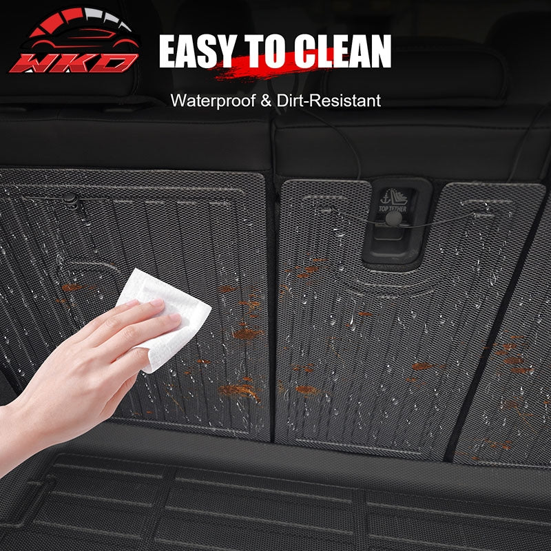 Fits 17-25 Mazda CX-5 TPE Waterproof Rear Cargo Trunk Seat Back Protector Mats