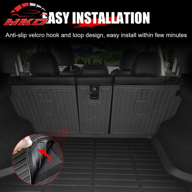 Fits 17-25 Mazda CX-5 TPE Waterproof Rear Cargo Trunk Seat Back Protector Mats