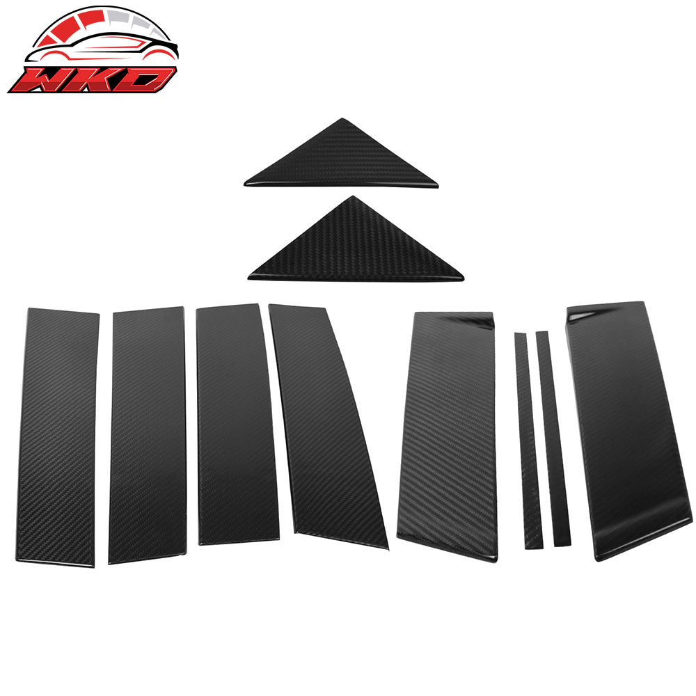 Wholesale 12-16 Mazda CX-5 Carbon Fiber CF Door Pillar Post Cover Window Trim 10PCS