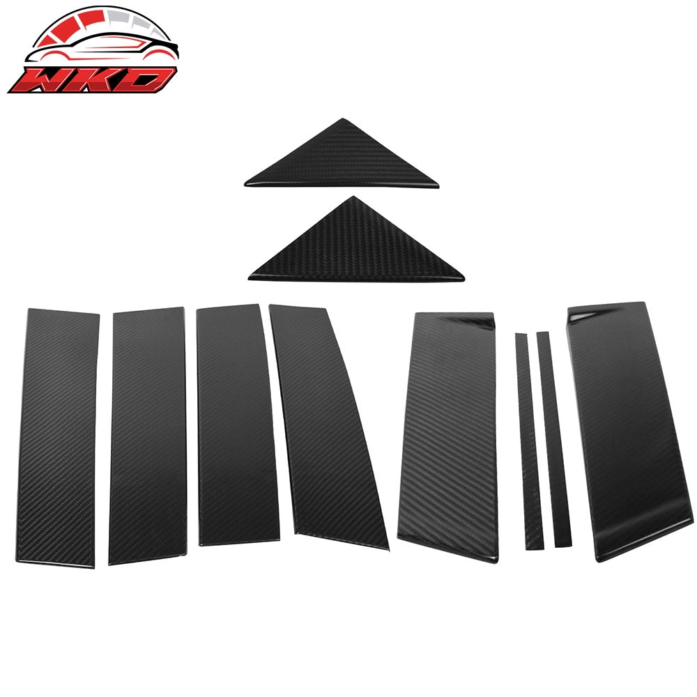 Wholesale 12-16 Mazda CX-5 Carbon Fiber CF Door Pillar Post Cover Window Trim 10PCS
