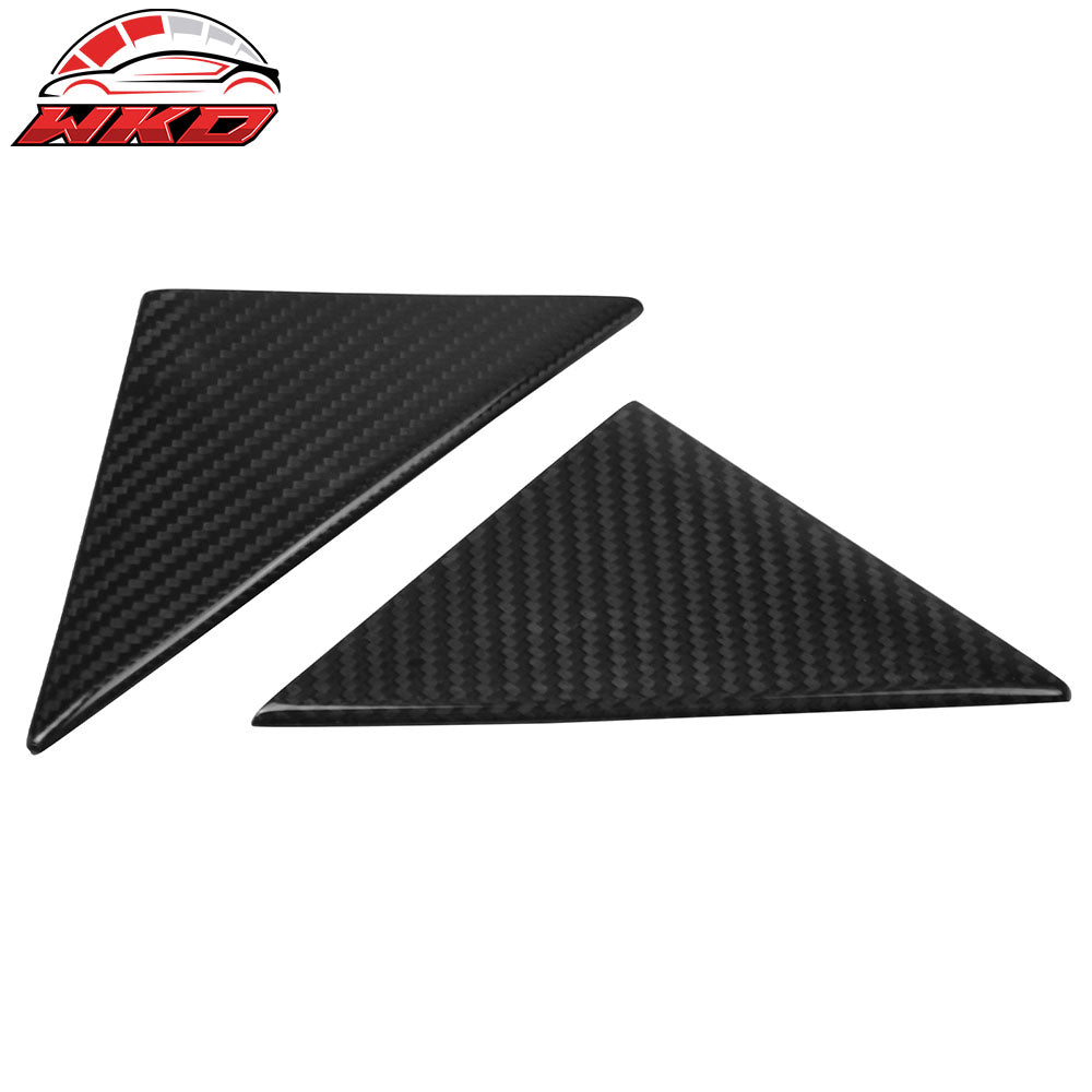 Fits 12-16 Mazda CX-5 Carbon Fiber CF Door Pillar Post Cover Window Trim 10PCS