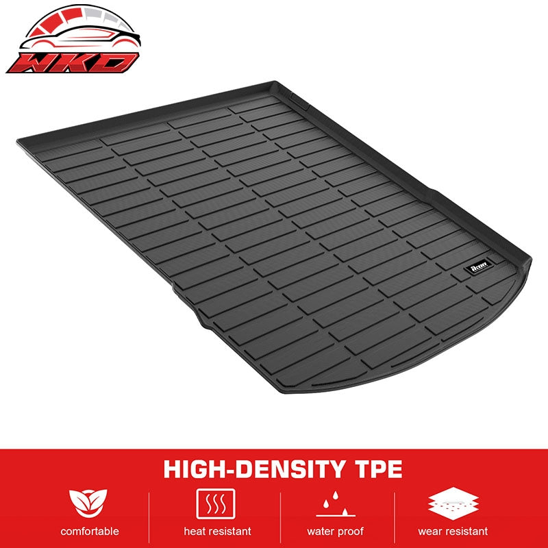 Fits 25-26 Mazda CX-70 Carbon Fiber Texture Cargo Cover + Backrest + Trunk Mat