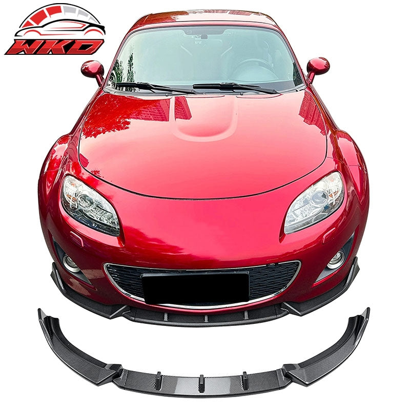 Wholesale 09-12 Mazda MX-5 Miata Carbon Fiber Print Front Bumper Lip IKON Style 3PCS