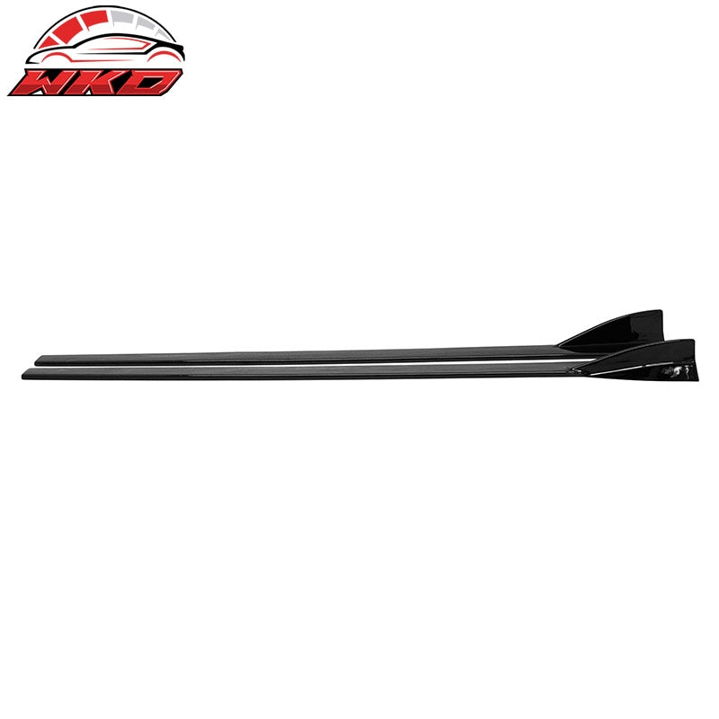 For 16-26 Mazda MX-5 Miata Gloss Black IKON Style Side Skirts Extension ABS Pair